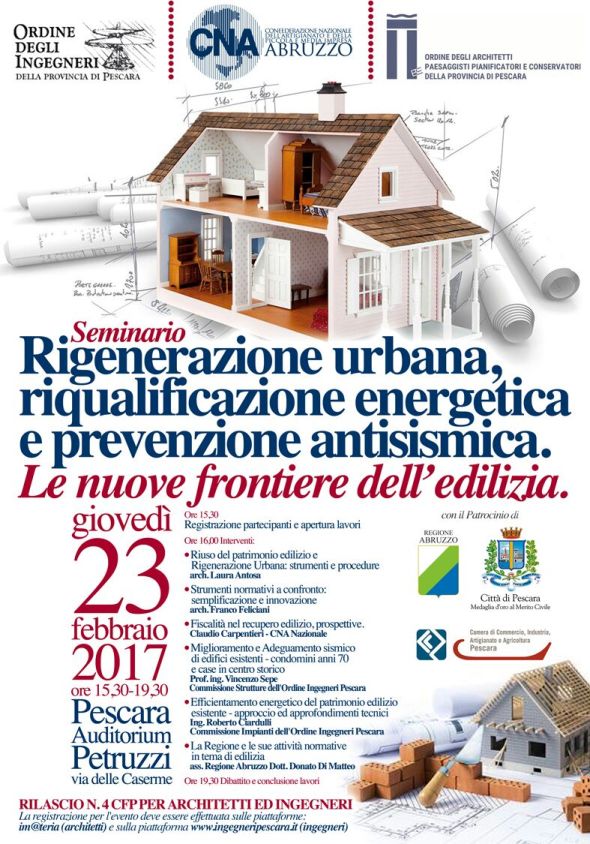 Le nuove frontiere dell'edilizia, oggi seminario Cna a Pescara - Pescara News (Registrazione)