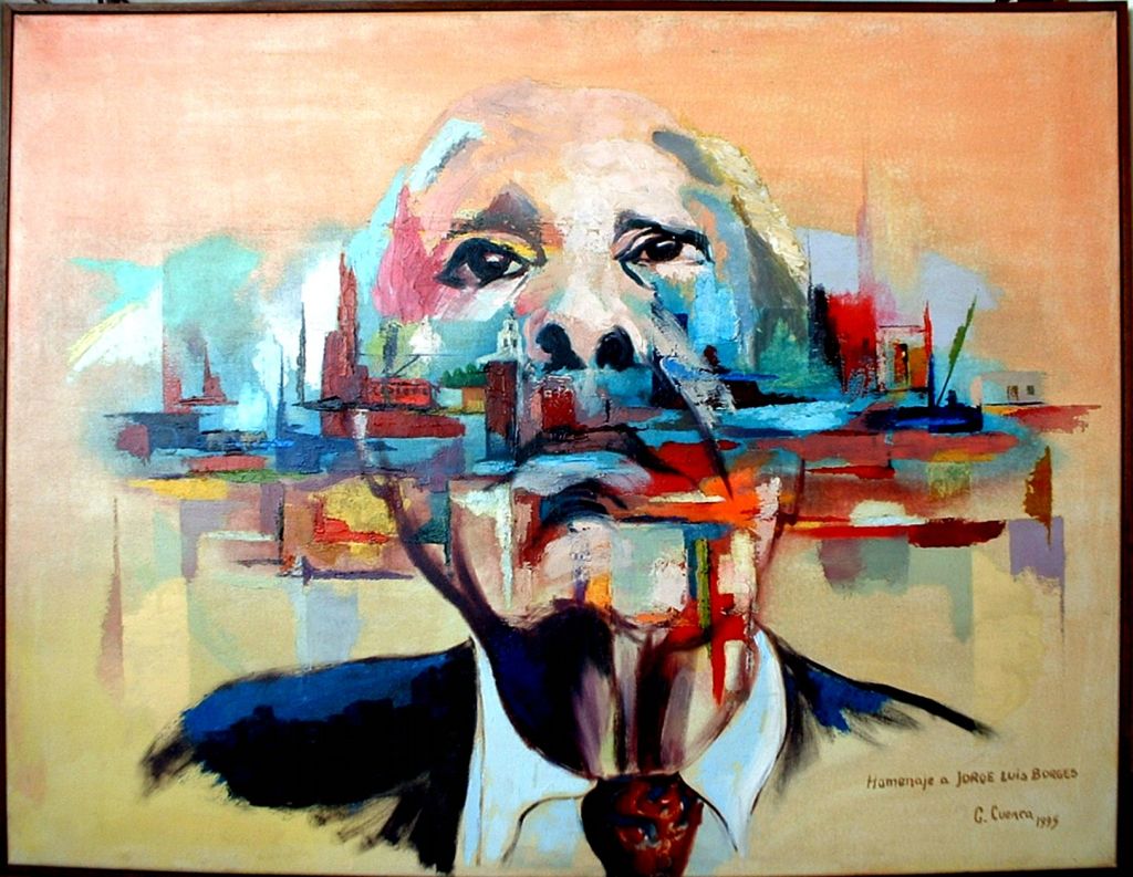 Jorge Luis Borges del pittore Guillermo Cuenca